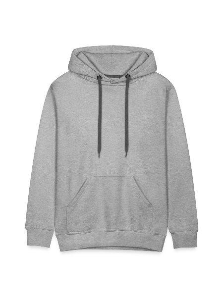 Men's Premium Hoodie - heather grey - Front