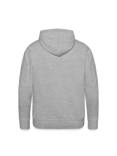 Men's Premium Hoodie - heather grey - Back