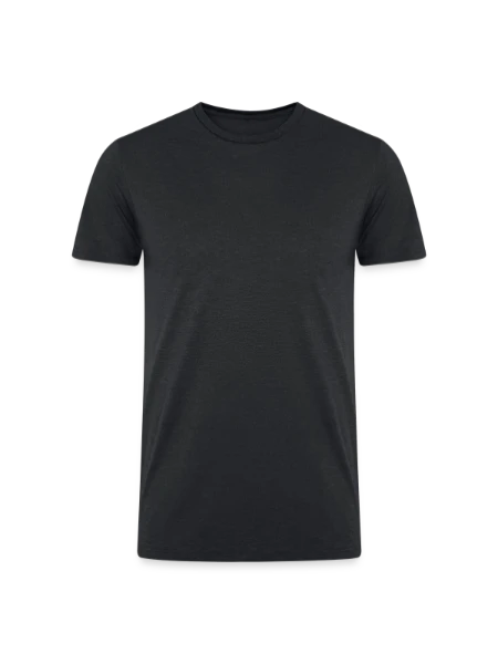 Men’s Tri-Blend Organic T-Shirt - heather black - Front