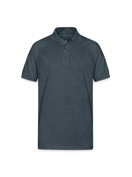 Gildan Unisex 50/50 Jersey Polo - deep heather - Front