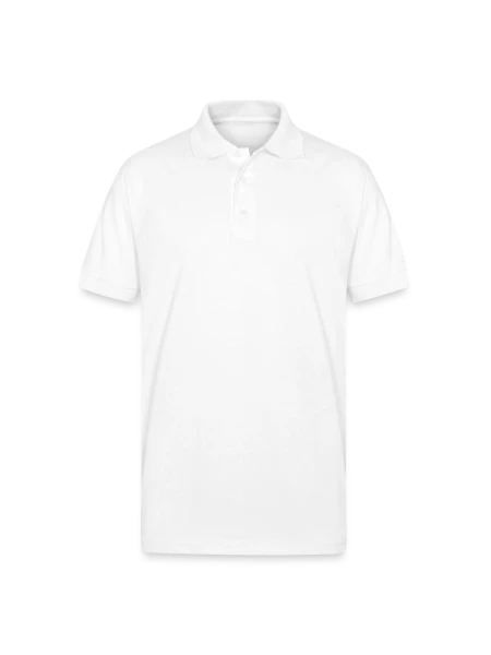 Gildan Unisex 50/50 Jersey Polo - white - Front
