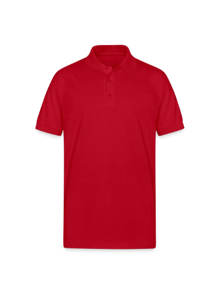 Gildan Unisex 50/50 Jersey Polo - red - Front