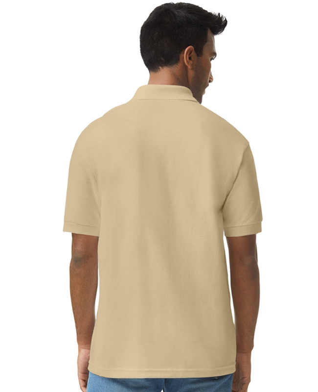 Gildan Unisex 50/50 Jersey Polo Back - center