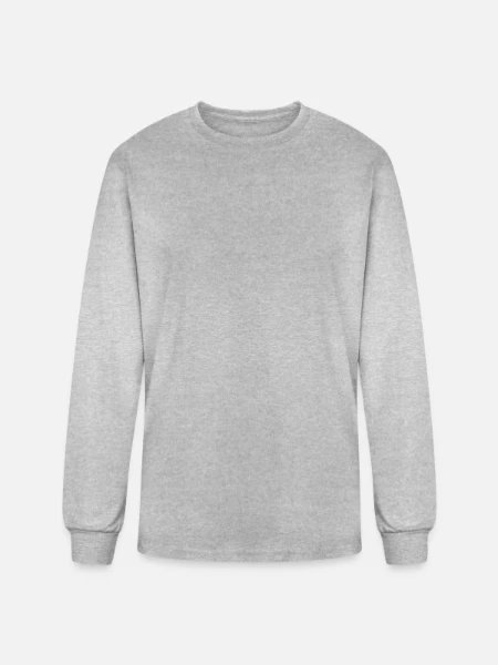 Men's Long Sleeve T-Shirt - heather gray - Front