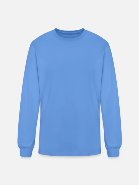 Men's Long Sleeve T-Shirt - carolina blue - Front