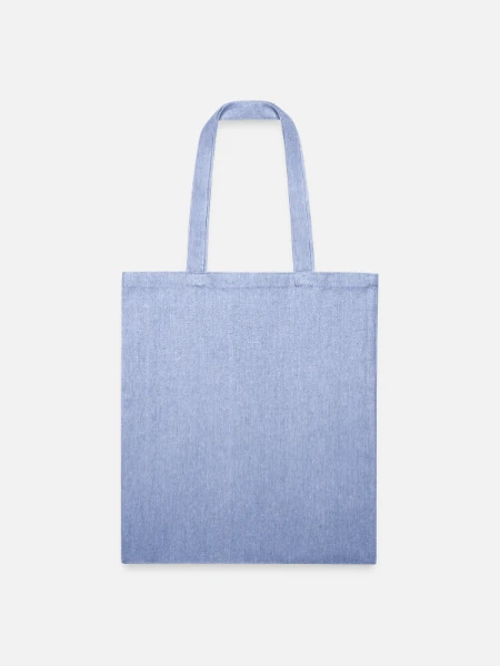 Recycled Tote Bag - light Denim - Front