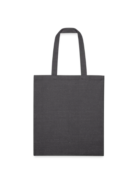 Recycled Tote Bag - charcoal grey - Front