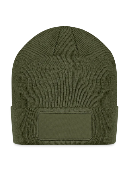 Patch Beanie - olive - Front