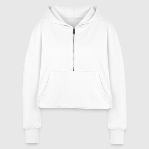 Women's Half Zip Cropped Hoodie