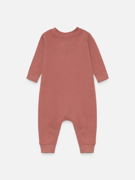 Baby Fleece One Piece - mauve - Front