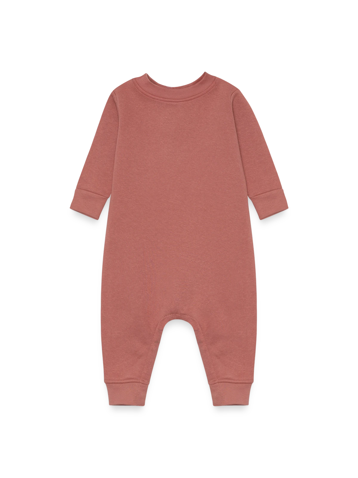 Baby Fleece One Piece - mauve - Front