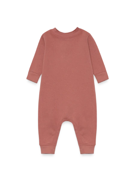 Baby Fleece One Piece - mauve - Front