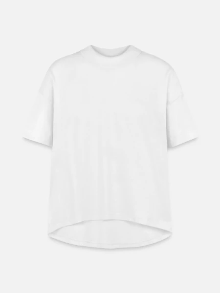 Women's Hi-Lo Tee - white - Front