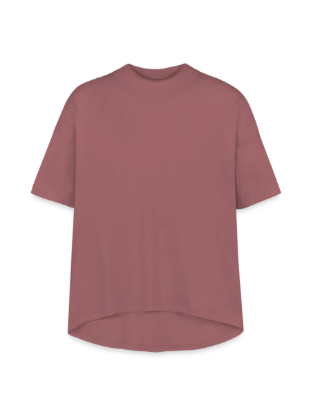 Women's Hi-Lo Tee - dusty pink - Front