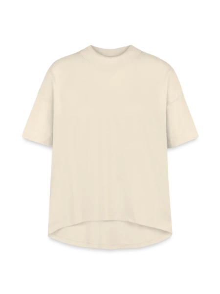 Women's Hi-Lo Tee - Natural - Front