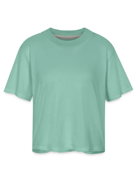 Women's Boxy Tee - saltwater - Front
