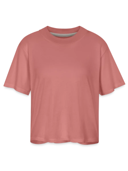 Women's Boxy Tee - mauve - Front