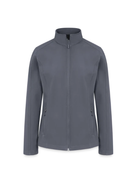 Women’s Soft Shell Jacket - gray - Front