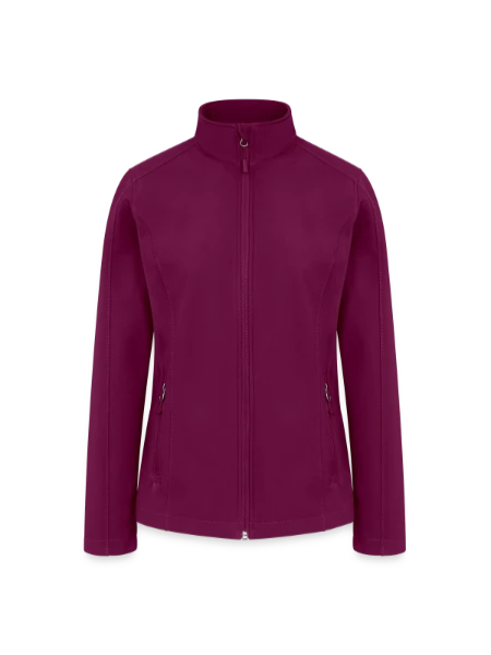 Women’s Soft Shell Jacket - raspberry - Front