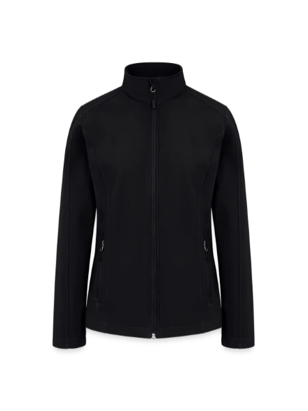 Women’s Soft Shell Jacket - black - Front