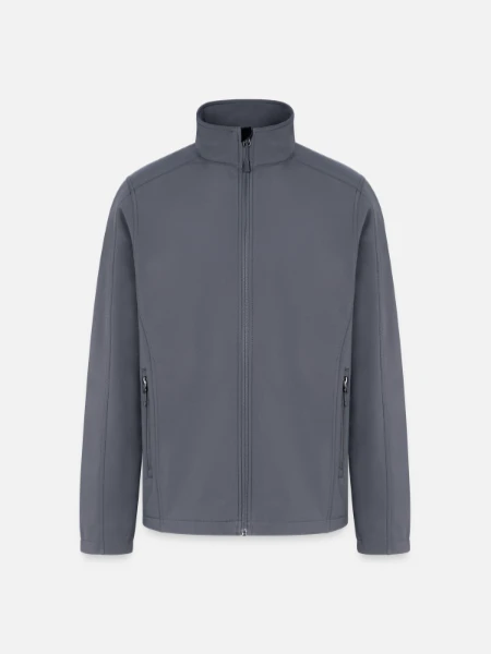 Men’s Soft Shell Jacket - gray - Front