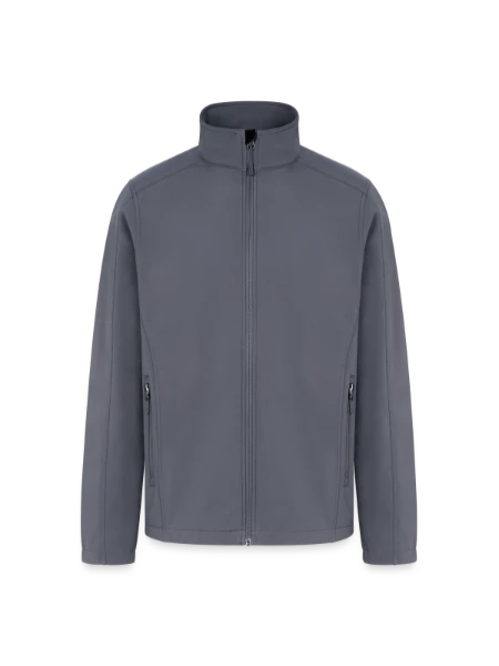 Men’s Soft Shell Jacket - gray - Front