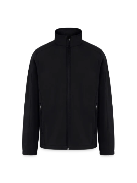 Men’s Soft Shell Jacket - black - Front