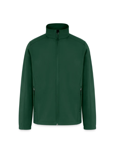 Men’s Soft Shell Jacket - forest green - Front