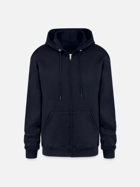 Champion Unisex Full Zip Hoodie - navy - Front