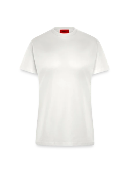 Organic Fitted T-Shirt  - OFF WHITE  - Front