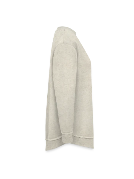 Women's Weekend Tunic Fleece Sweatshirt - heather oatmeal - Right
