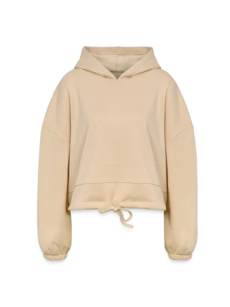 Women’s Cropped Hoodie - nude - Front