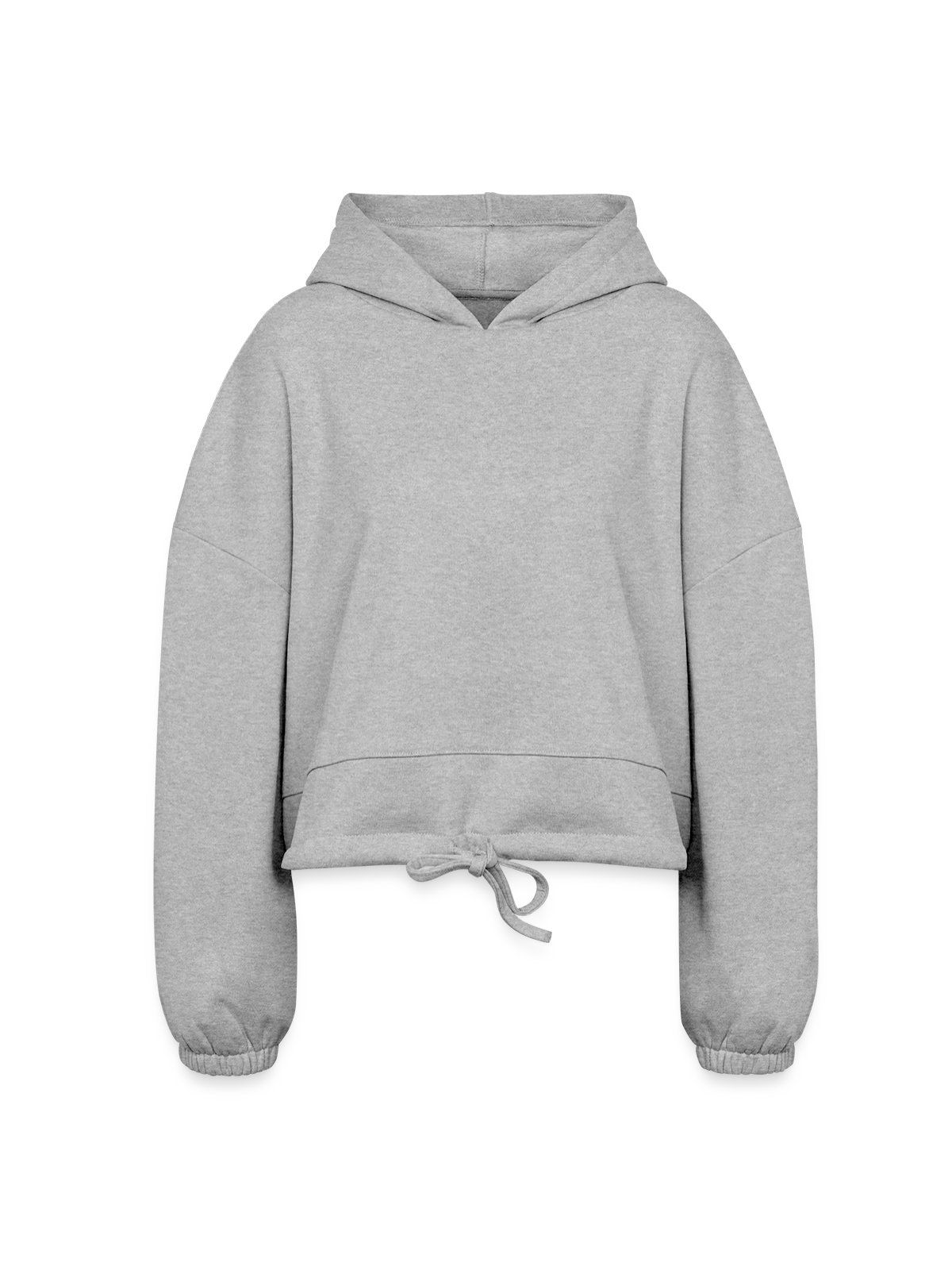 Women’s Cropped Hoodie - heather gray - Front