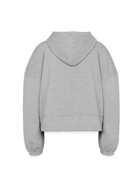 Women’s Cropped Hoodie - heather gray - Back