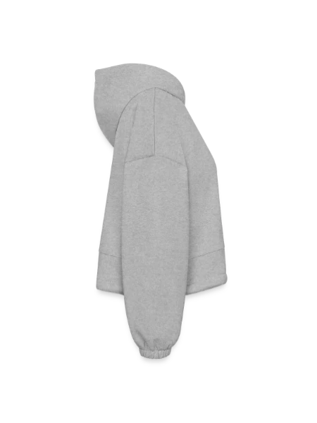 Women’s Cropped Hoodie - heather gray - Right