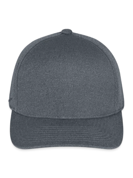 Casquette Melange Unipanel Flexfit - gris foncé chiné - Devant