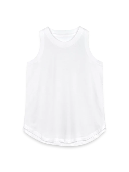 Women's Relaxed Tank Top - white - Front