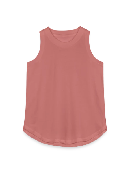 Women's Relaxed Tank Top - mauve - Front