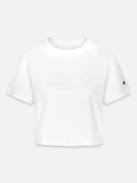 Champion Women’s Cropped T-Shirt - white - Front