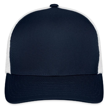 Flexfit Fitted Baseball Cap - navy/white - Front