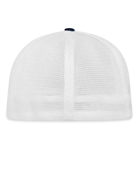 Flexfit Fitted Baseball Cap - navy/white - Back