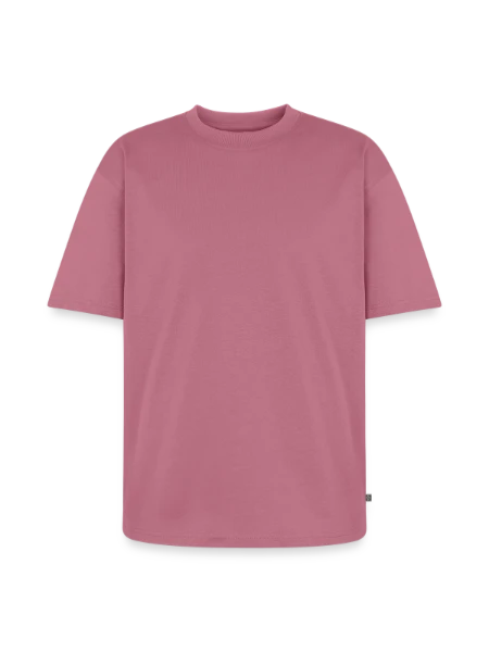 Unisex Premium Oversized Organic T-Shirt - mauve - Front