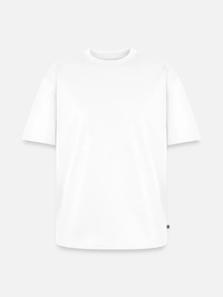 Unisex Premium Oversized Organic T-Shirt - white - Front