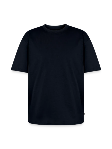 Unisex Premium Oversized Organic T-Shirt - navy - Front