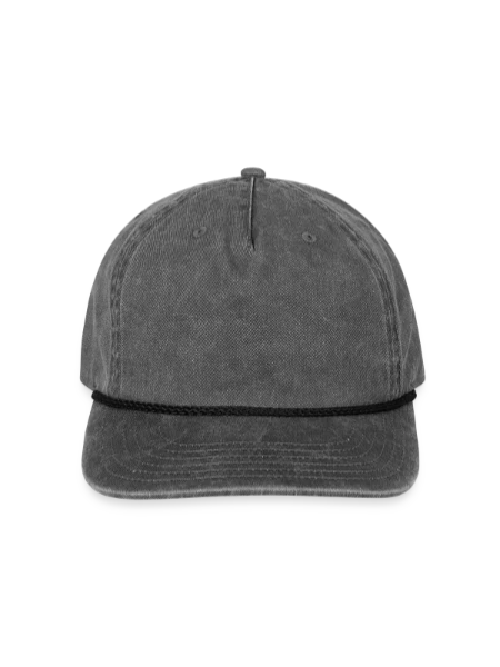 Casquette délavée vintage - washed black - Devant