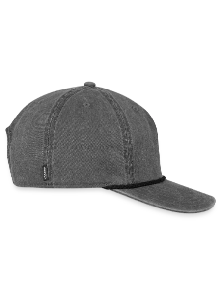 Vintage Washed Rope Cap - washed black - Right