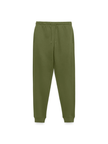 Men's Premium Organic Joggers.  - khaki green  - Front
