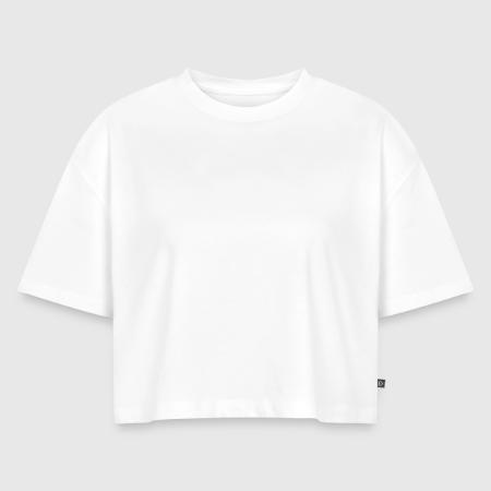 Women's Oversized Organic Cropped T-Shirt - Front