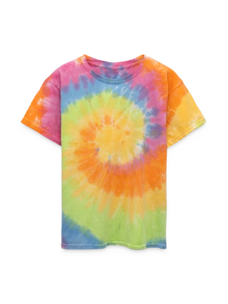 Kid's Tie Dye T-Shirt - rainbow - Front