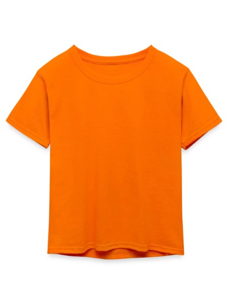 Kid's 50/50 Neon T-Shirt - neon orange - Front